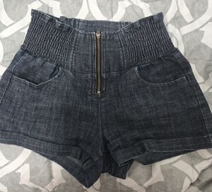 Love Culture Dark Blue High-Waisted Shorts